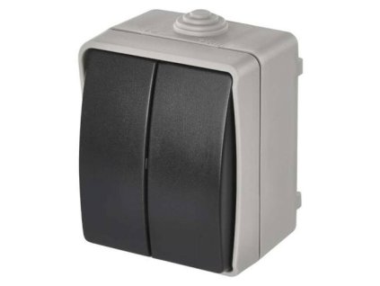 Přepínač 250V / 10AX, IP54, 2 tlačítka