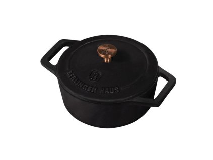 BERLINGERHAUS Pekáč litinový s poklicí 10 cm Black Rose Collection BH-6489