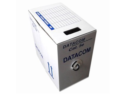 Kabel UTP Cat5e 4x2x0,5mm, 24AWG, černý, drát, venkovní provedení