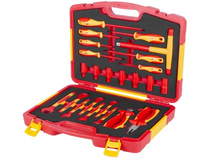 Elektrikářská sada nářadí v plastovém kufru, 24 ks - AH5101