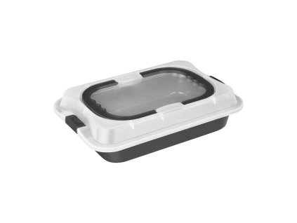 BERLINGERHAUS Plech na pečení s víkem přenosný Antracit Collection BH-8694