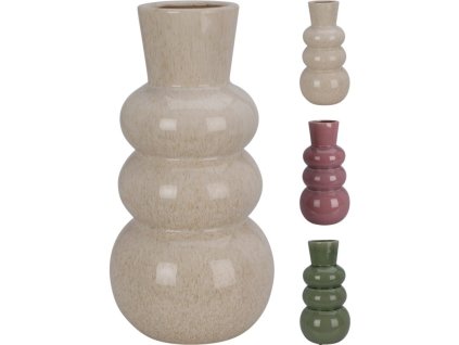 EXCELLENT Váza 3 bubliny 25 cm fialová KO-095241200fial