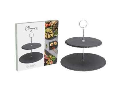 EXCELLENT Servírovací stojan na jídlo 2 patra KO-210000060