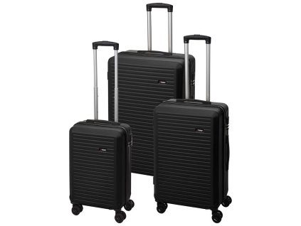 PROWORLD Sada cestovních kufrů 3 ks  50 / 60 / 70cm černá KO-DG4700050