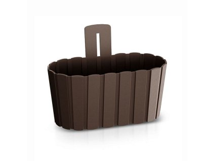 Květináč závěsný BOARDEE WALL hnědý 27,4cm