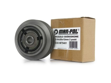 Odstředivá spojka 135x20mm, perodrážka, 2-řemen MAR-POL