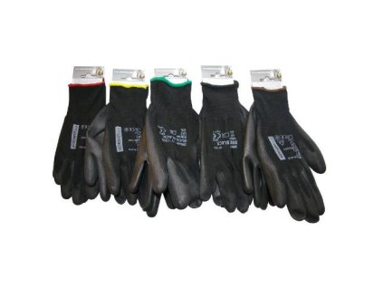 Rukavice pracovní BUCK, velikost 8, černé