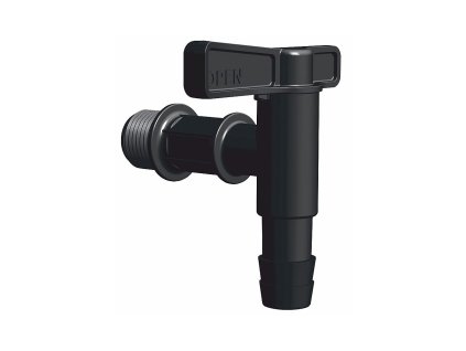 Kohoutek k sudu na dešťovou vodu černý