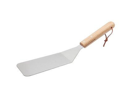 Obraceč Grill, na grilování, nerezový, s dřevěnou rukojetí, 34 cm