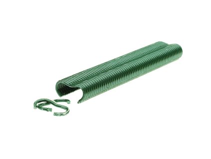 Spony pro vázací kleště Rapid VR22, zelený plast, 1100ks