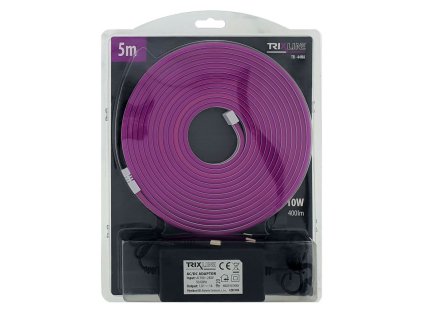 Flexibilní NEONOVÝ LED pásek - fialový, 5m, IP65, TRIXLINE TR-44NA
