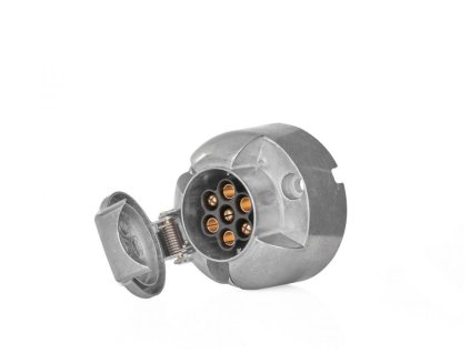 Zásuvka tažného zařízení 7 pólů, 12V, hliníková