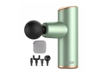 Masážní pistole mini, hliníková - GLOX