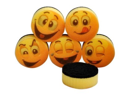 Houba na nádobí SMAJLÍK 6ks