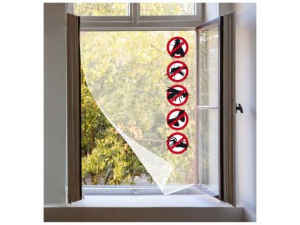 Síť okenní proti hmyzu, 90x150cm, PES, EXTOL CRAFT