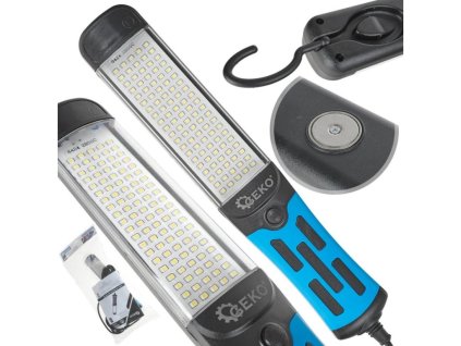 LED pracovní svítilna 230 V, 15 W, s magnetem a háčkem GEKO