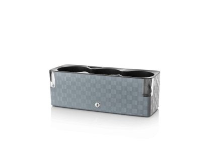 Samozavlažovací truhlík Cobble trio kamenná šedá