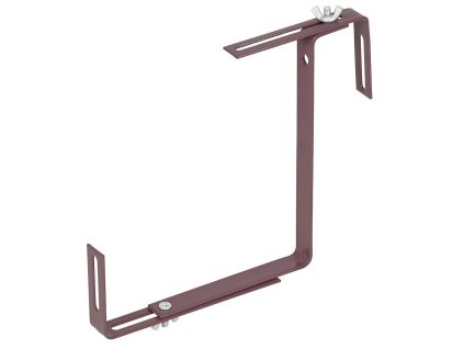 Kovový držák na truhlík, hnědý, 2ks