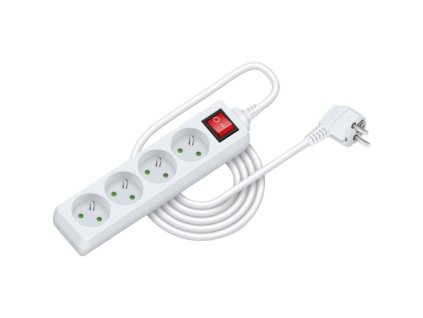 Prodlužovací přívod RPC 25, 3 m, 4 zásuvky, 3 x 1,0 mm² WS RETLUX