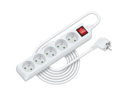 Prodlužovací přívod RPC 31, 5 m, 5 zásuvek, 3 x 1,0 mm² WS RETLUX