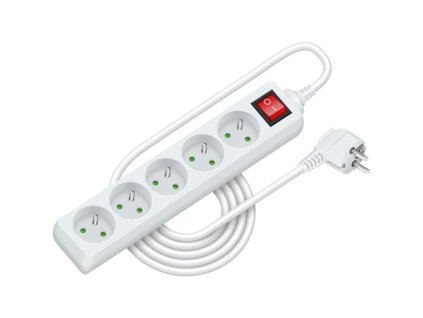 Prodlužovací přívod RPC 30, 3 m, 5 zásuvek, 3 x 1,0 mm² WS RETLUX