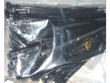 Stahovací páska uvolnitelná 7x150mm černá, balení 100ks