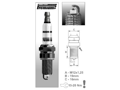 Zapalovací svíčka P10 Iridium Premium+ BRISK
