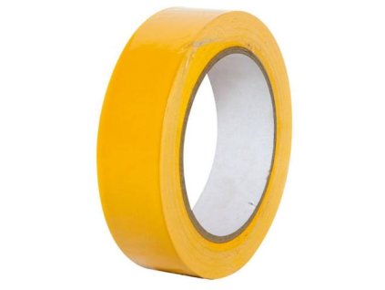 Páska maskovací UV odolná, 30 mm x 33 m, vroubkovaná, žlutá