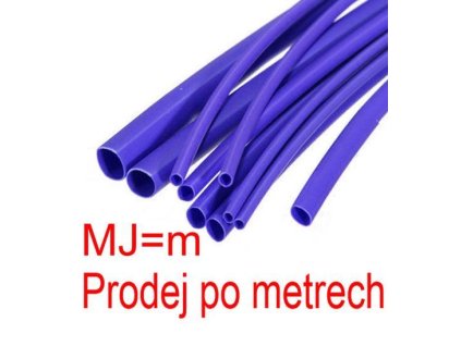 Smršťovací bužírka 8,0/4,0mm modrá