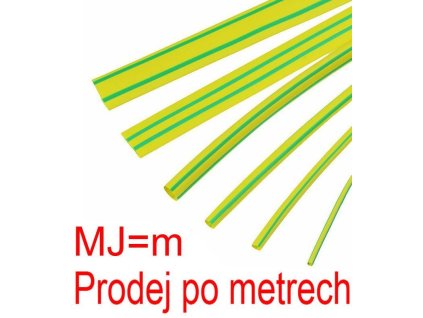 Smršťovací bužírka 3,0/1,5mm žlutozelená