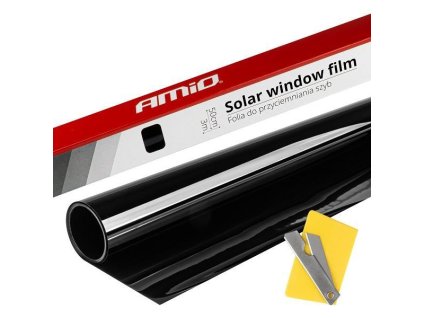 Tónovací fólie na okna Ultra tmavě černá 0,75x3m 1% AMIO