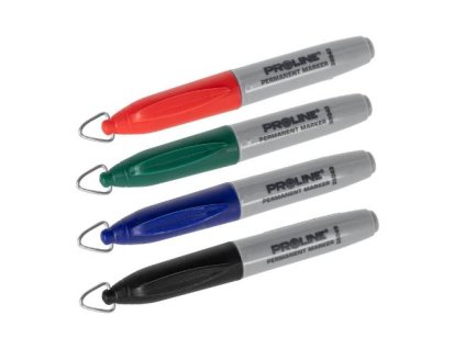 Popisovač permanentní mini, 4 barvy, PROLINE