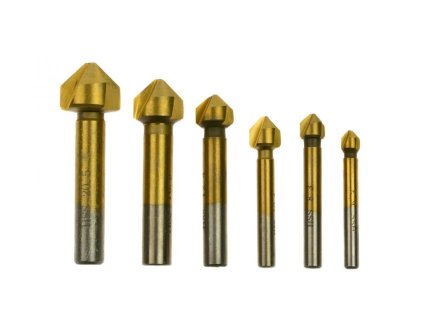 Sada záhlubníků 6.3 - 20.5 mm, 6 ks GEKO
