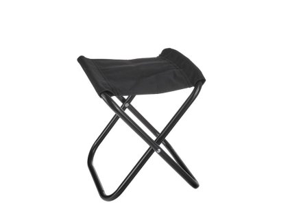Kempingová skládací stolička, dětská, černá KELTIN
