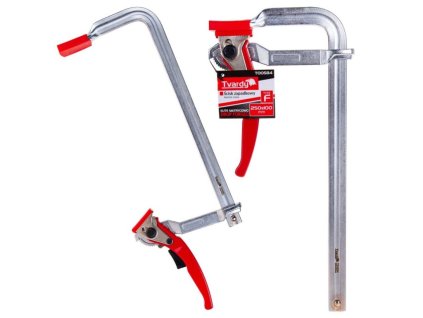 Svěrka rychloupínací ráčnová, typu F, 250 x 100 mm, kovaná GEKO