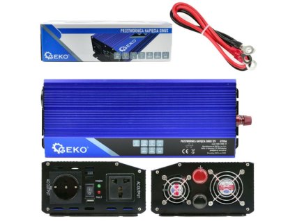 Měnič napětí 12/230V 2000W/4000W, čistá sinusovka GEKO