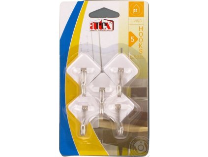 Háček samolepící výklopný 5ks  ARTEX