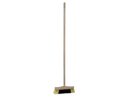 Smeták dřevo 34cm surový, závit, hůl 120cm  GECO