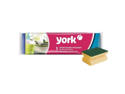 Houbička YORK na nádobí profilovaná 5ks 8x6x4,3cm