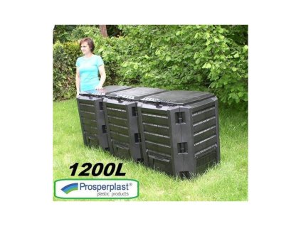 Plastový kompostér 1200l, černý MODULE COMPOGREEN