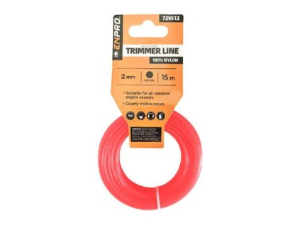 Struna do sekačky, 2 mm x 15 m, kulatá, ENPRO