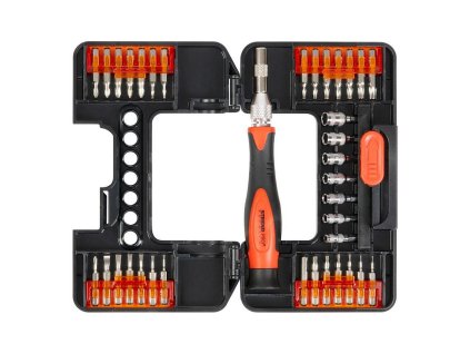 Sada šroubováků, 37-dílná, ploché + Phillips + torx
