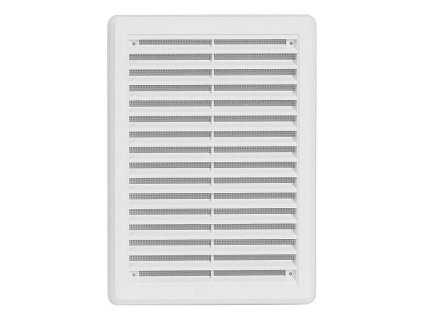 Větrací mřížka se síťovinou - krytka 175x250 bílá