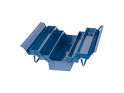 Kufr na nářadí TB101B plechový, 430x200x210, 5 dílný