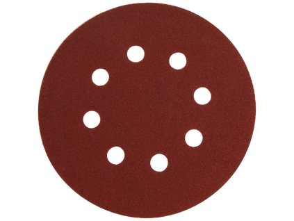 Papír brusný výsek, suchý zip, bal. 10ks, 125mm, P40, 8 otvorů, EXTOL PREMIUM