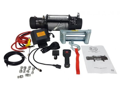 Elektrický lanový naviják 12 V 5440 kg s dálkovým ovládáním BJC
