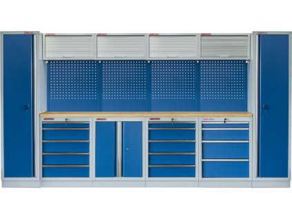 Kvalitní PROFI BLUE dílenský nábytek 3920 x 495 x 2000 mm - MTGS1300AN