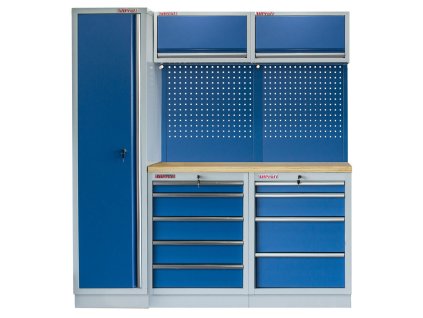 Sestava kvalitního PROFI BLUE dílenského nábytku, 5 ks - MTGS1300BAL01
