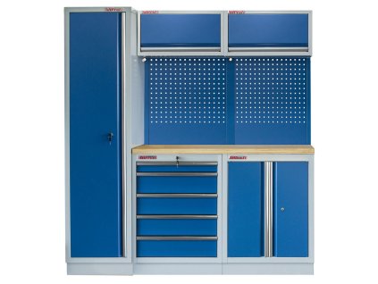 Sestava kvalitního PROFI BLUE dílenského nábytku, 5 ks - MTGS1300BAL02