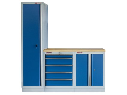 Sestava kvalitního PROFI BLUE dílenského nábytku, 3 ks - MTGS1300BAL05
